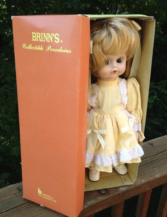 porcelain doll music box