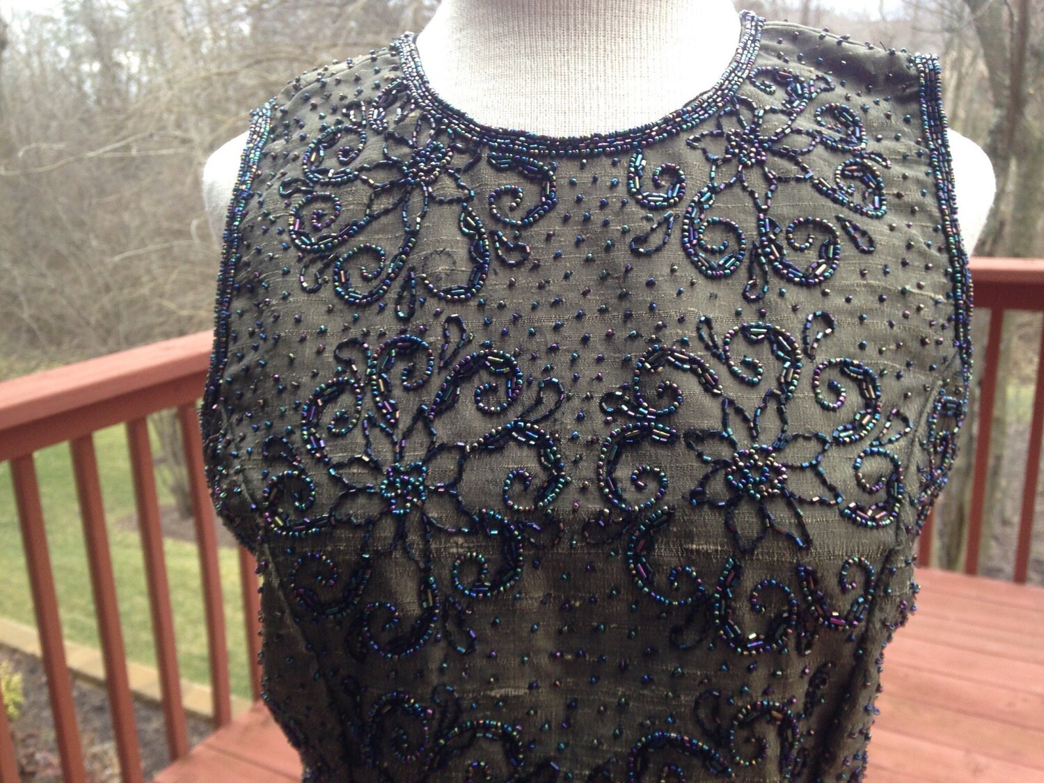 Silk Beaded Top
