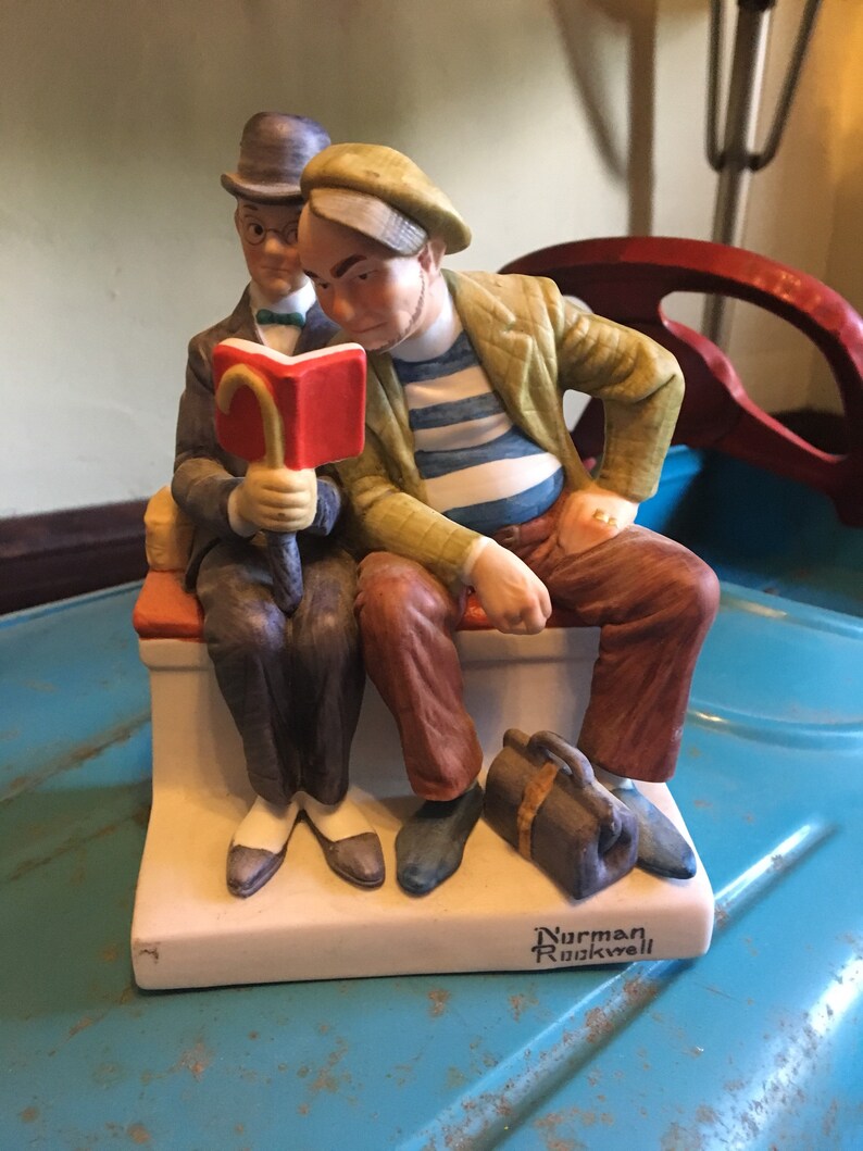 Vintage the 12 Norman Rockwell Porcelain figurines figurine Etsy