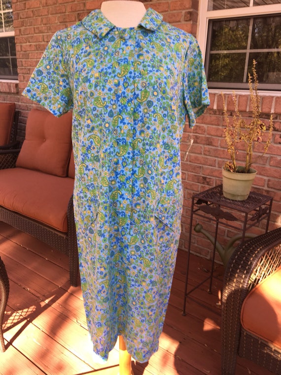 zip front house dress