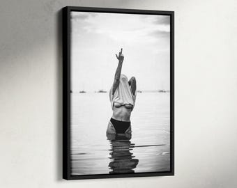 Feminist Women Attitudes Poster, Feminist Middle Finger Print, Middle Finger Photo Print, Fashion Wall Art