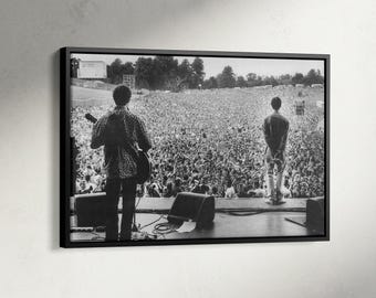 Liam Gallagher Poster, Oasis Knebworth 1996 Stunning Print, Music Legends Canvas, Music Room Wall Art