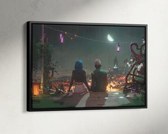 Arte mural de Ekko y Jinx, póster de Final Feliz en Arcane, Quizás en otra vida, póster de Jinx, decoración de videojuegos