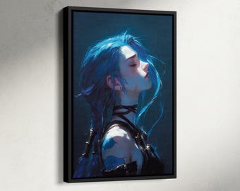 Jinx Wall Art, Arcane Season 2 Poster, Arcane Movie Poster, Jinx Poster, Tv Series Poster, Video Game Decor