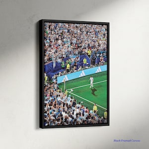 GOAT Lionel Messi Football Poster, Argentina World Cup 2026 Print, Sports Motivational