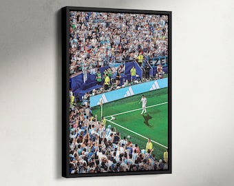 GOAT Lionel Messi Football Poster, Argentina World Cup 2026 Print, Sports Motivational