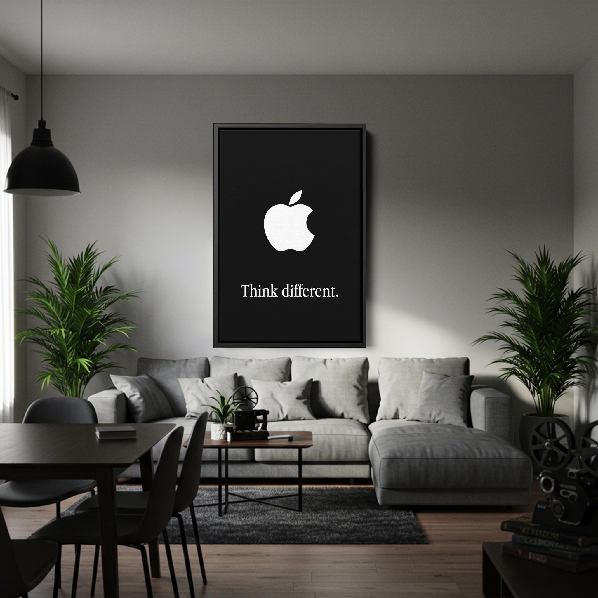 Think Different Poster, Apple Logo Print, Think Different Canvas ...