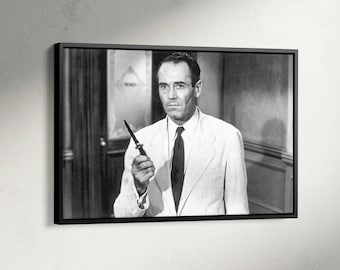 Impression portrait Henry Fonda, toile 12 hommes en colère, affiche de film 12 hommes en colère, impression juré 8, vieil Hollywood