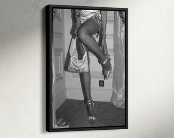 Luxury Fashion Print, Black and White, High Fashion Poster, Chic Feminist Wall Art, Hypebeast Room Decor
