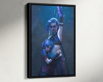 Impression des arcanes, toile Arcane Jinx, affiche de la saison 2 des arcanes, Jinx Art, affiche de la série télévisée, décoration murale pour joueurs