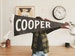 Cooper Pennant - Custom Name Wool Felt Pennant Flag - Vintage Style Personalized Felt Pennants and Banners 