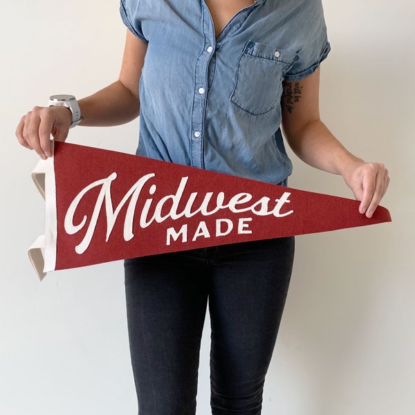 MIDWEST MADE PENNANT - Vintage Style Wool Felt Pennants and Banners