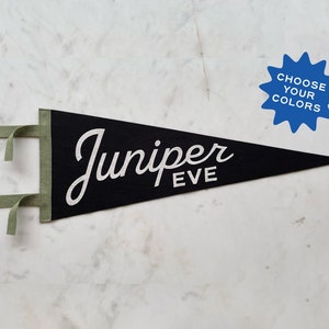 GINEPRO PENNANT - Bandiera con gagliardetto in feltro di lana con nome personalizzato - Gagliardetti e striscioni in feltro personalizzati in stile vintage