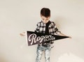 Rogan Personalized Pennant - Vintage Inspired Custom Wool Felt Flags and Banners