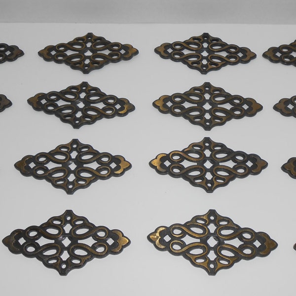 Collection of Vintage Knob Plates, Dresser Pull Plates