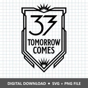 Clair Obscur Expedition 33 SVG Logo. Set of SVG and PNG formats. Tomorrow Comes.