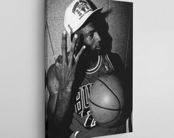 Michael Jordan Basketball Poster, Black & White,  Inspirational Sports Wall Art, Motivational Athlete Printable, Home Office Gym Decor
