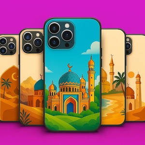 Islamic iPhone case - Muslim Cover for iPhone 16, 15, 14, 13, 12, 11, SE, XR -Mosque Islamic Art Phone Cover – Muslim Gift for Eid & Ramadan