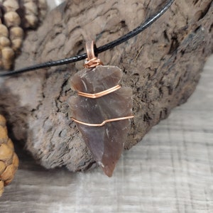 Natural Stone Arrowhead Pendant, Arrowhead Necklace image 5