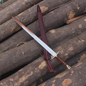 Hand Forged Viking Knife | Medieval Fantasy Knife | Historic Replica Collectible | Handmade Decorative Knife for Display or Gift for Him