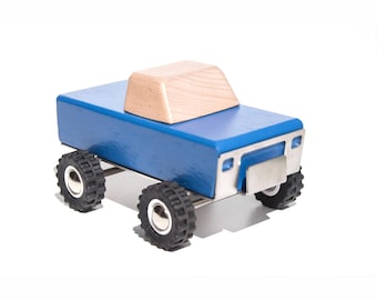 Handmade Wooden F150 Pickup Truck Toy: Safe, Rugged Design