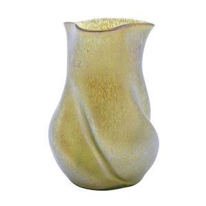 Loetz Candia Papillon Iridescent Art Glass Vase - Bohemian Art Nouveau, Circa 1900