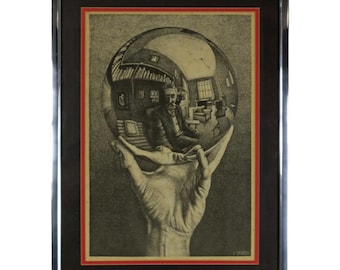After M. C. Escher - Hand With Reflecting Sphere Print