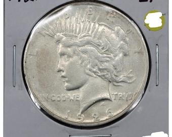1926 D Peace Dollar Silver Coin Extra Fine
