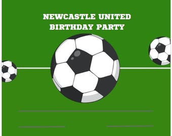 Newcastle United Party Invitation