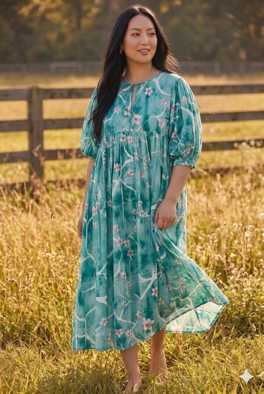 Deep Sea Green Dress - Etsy