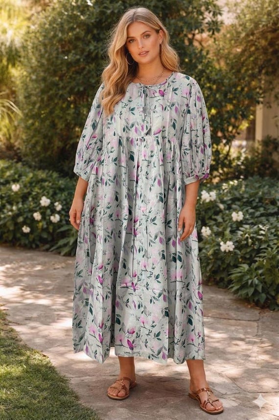 floral printed cotton dress Light Pink Print - Midi Dresses Size:9-10 yrs feature_Red Carpet Plus Size Boho Wedding Dry Clean Only Disclaimer