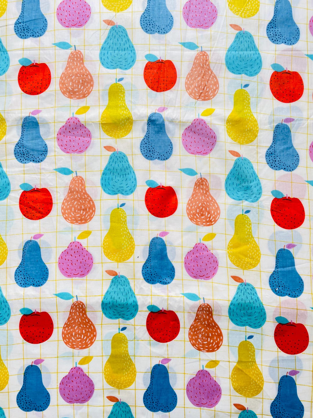 Pear Material Apple Pears Cotton Fabric, Sewing Material, Quilting by Yard - Etsy