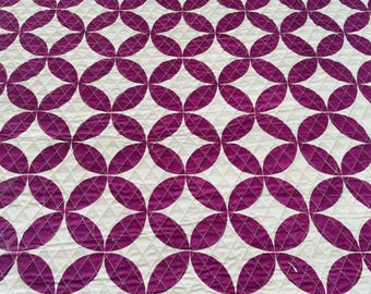 Gewatteerde katoenen stof uit India, handgemaakt ontwerp, geschikt voor kleding en woondecoratie, op maat gesneden.