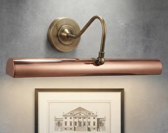 Handcrafted Brass Picture Light : Antique Style Wall Lamp picture lights