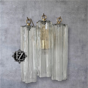 Murano Glass Wall Sconce: Vintage-Style Brass & Glass Trunk - FZHOMEDECOR