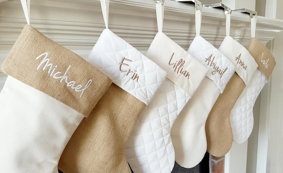 DIY! How to Paint Personalized Calligraphy Stockings for Christmas 