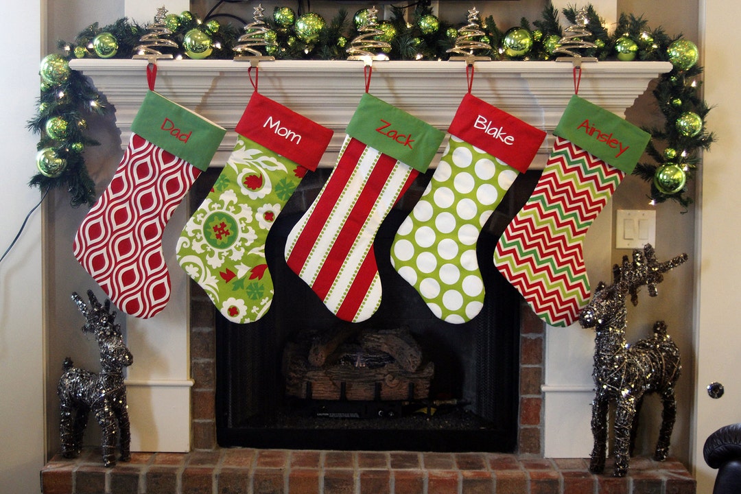 Personalized Christmas Stockings. Extra Large XL Giant Huge Christmas Stockings Pick Colors 