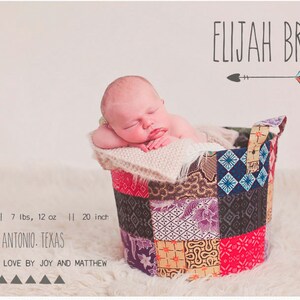INSTANT DOWNLOAD Birth Announcement Words Overlays vol.6 image 4