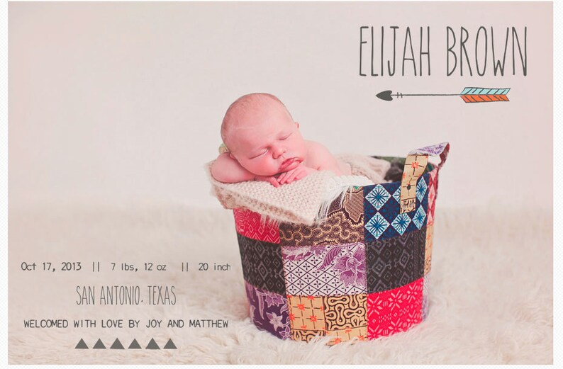 INSTANT DOWNLOAD Birth Announcement Words Overlays vol.6 image 4