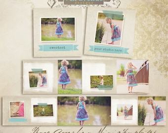 Peace 3x3 Accordion book templates for photographers