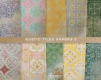 Rustic Tiled Papers 2