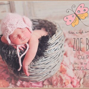 INSTANT DOWNLOAD Birth Announcement Words Overlays vol.6 image 2