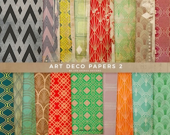 Vintage Art Deco 2 Digital Papers