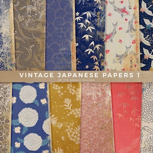 Vintage Japanese 1 Digital Papers