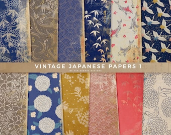 vintage japonais 1 Papiers numériques