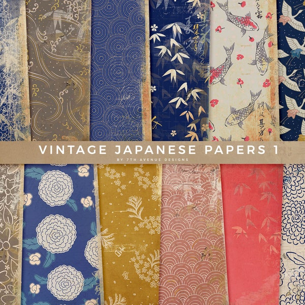 Vintage Japanese 1 Digital Papers