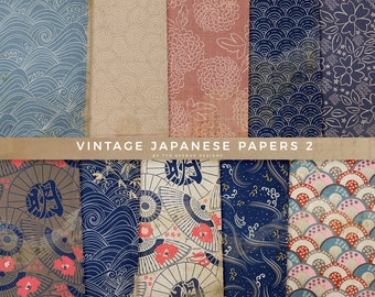 Vintage Japanese 2 Digital Papers