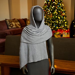Medieval Hooded Scarf Cloak for Cosplay, Vintage Shoulder Cowl Wrap, Pirate Costume Accessory, Halloween Renaissance Outfit Hood