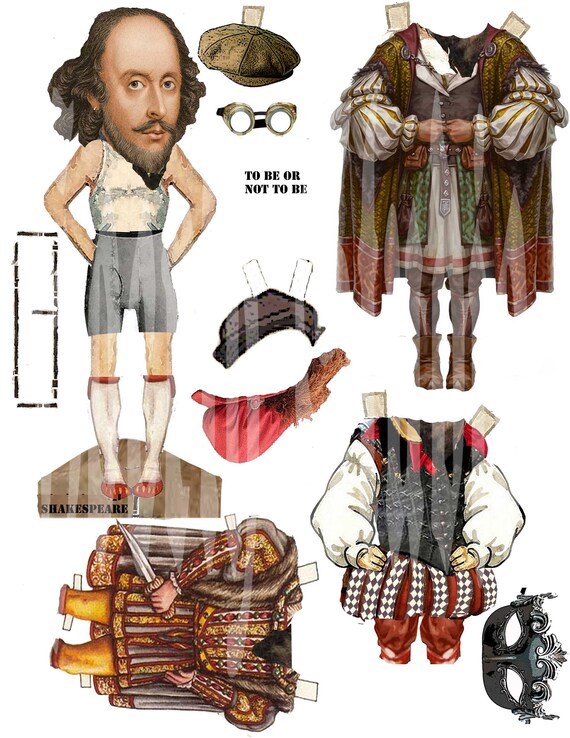 shakespeare paper dolls