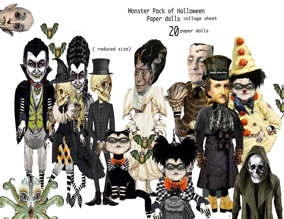 halloween paper dolls